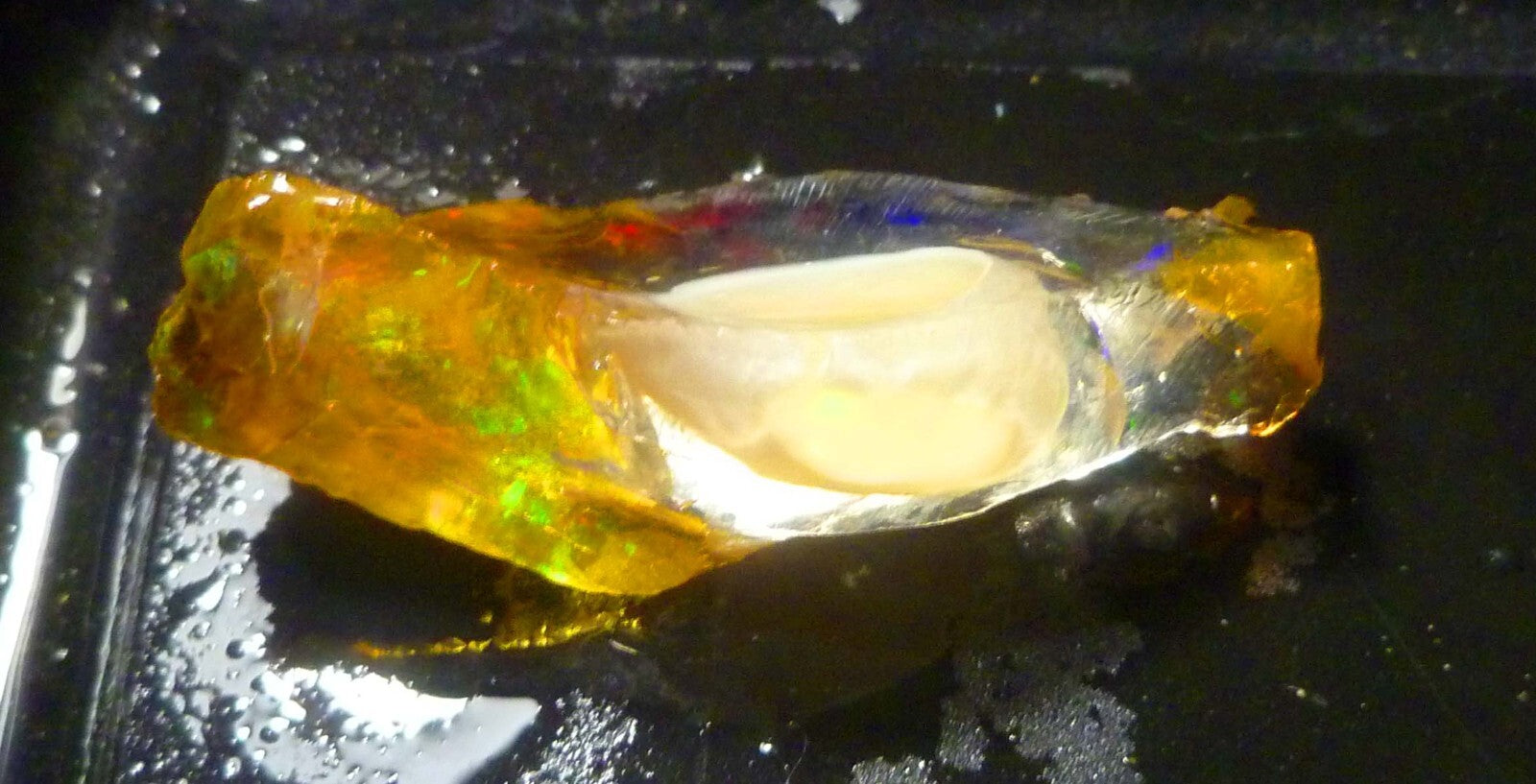 SCARY! Ghost OPAL Ethiopia Precious Opal Crystal with a Ghost 52.4cts 47mm