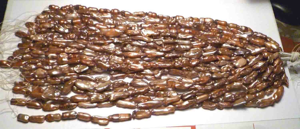 AA Very Big 16-20 Pearls per 15.5" Strand 20-30mm Size, Rose/Pink baroque pearl 