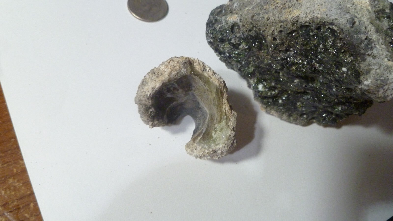 Lot of 2 Black Fulgurite PA Fossil Lighting Fused Sand Glass