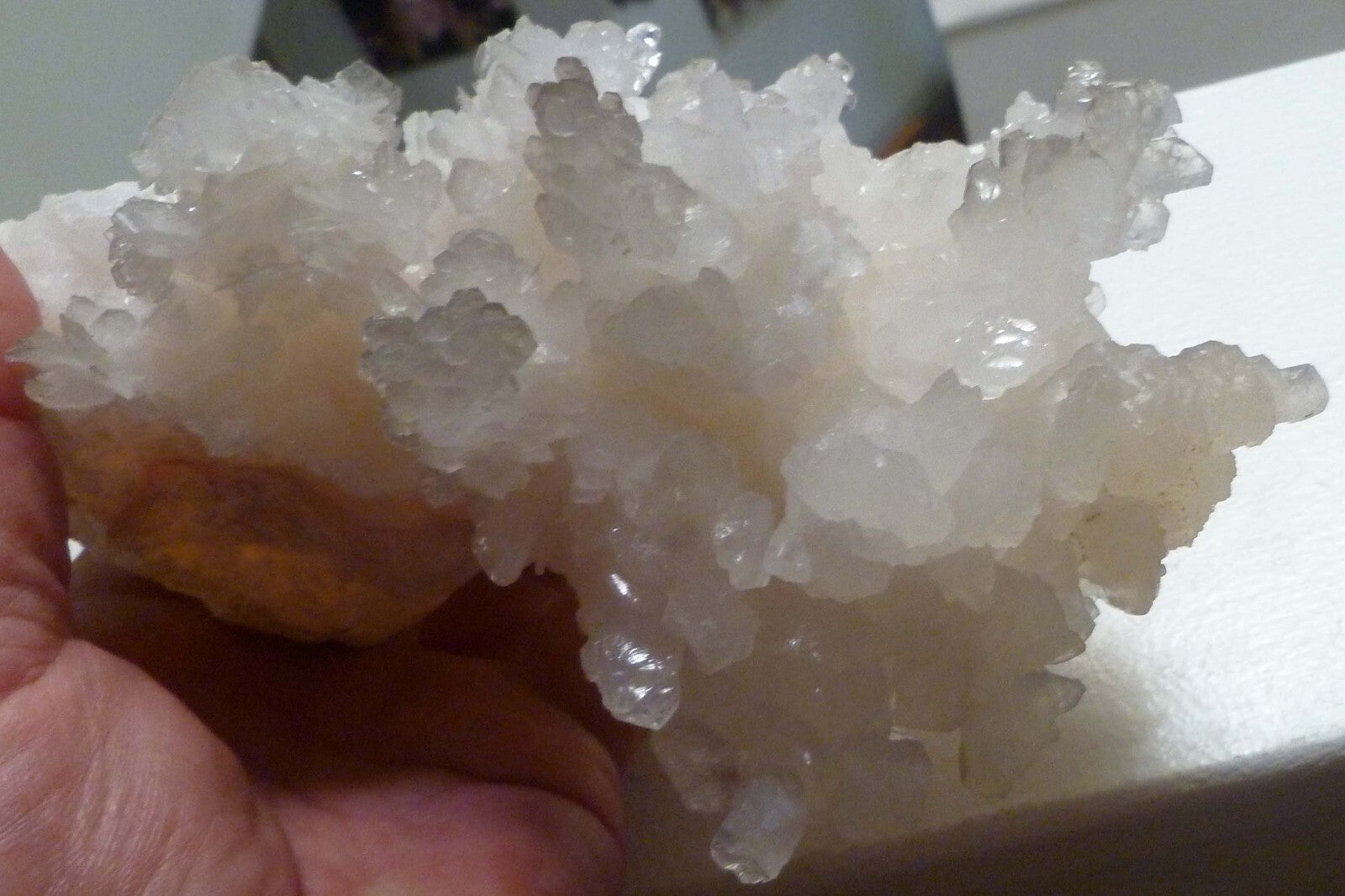 8" Big! CAVE Aragonite STALACTITE Crystal Cluster! 100% Natural 939gr
