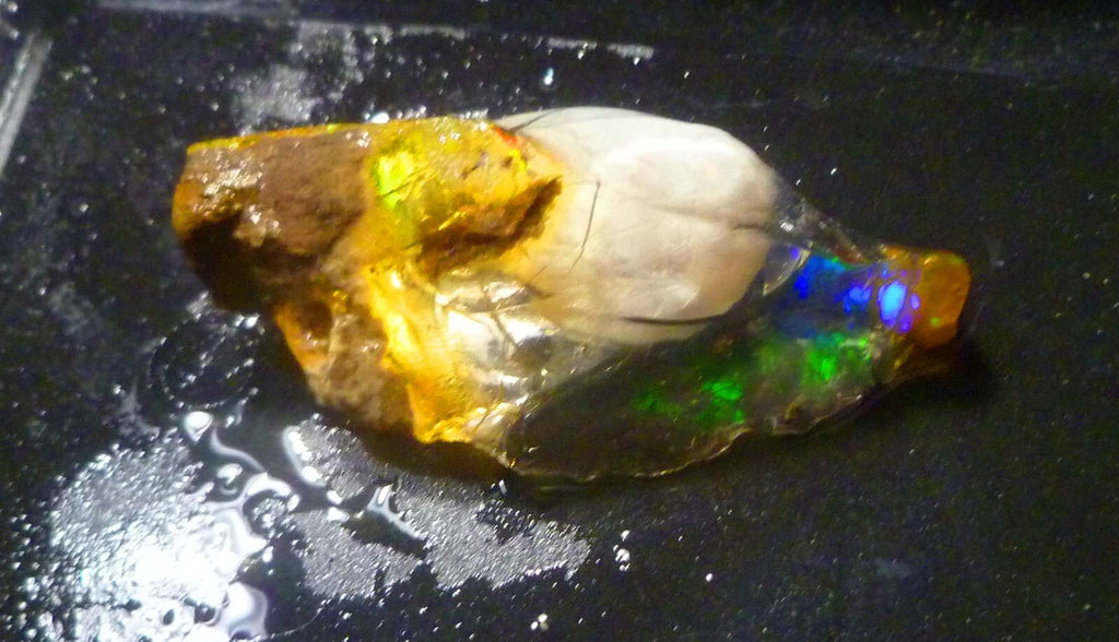 SCARY! Ghost OPAL Ethiopia Precious Opal Crystal with a Ghost 52.4cts 47mm