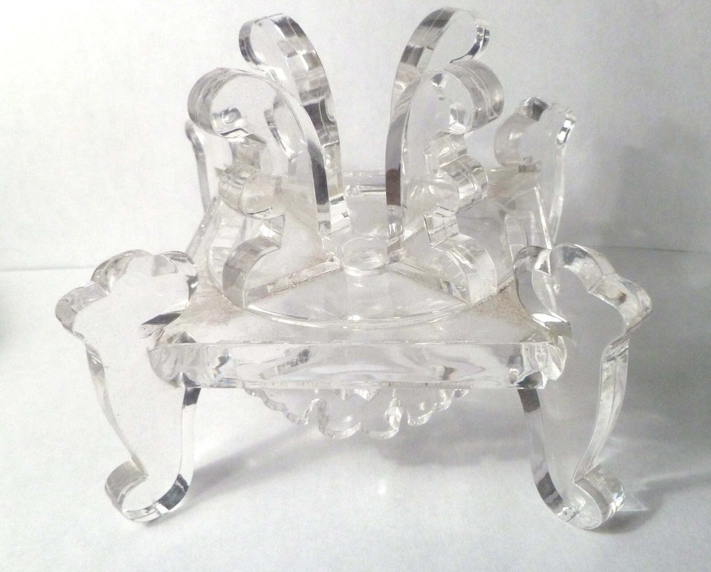 Ornate Acrylic Display Stand Sphere Support Holder Reiki Healing Gift