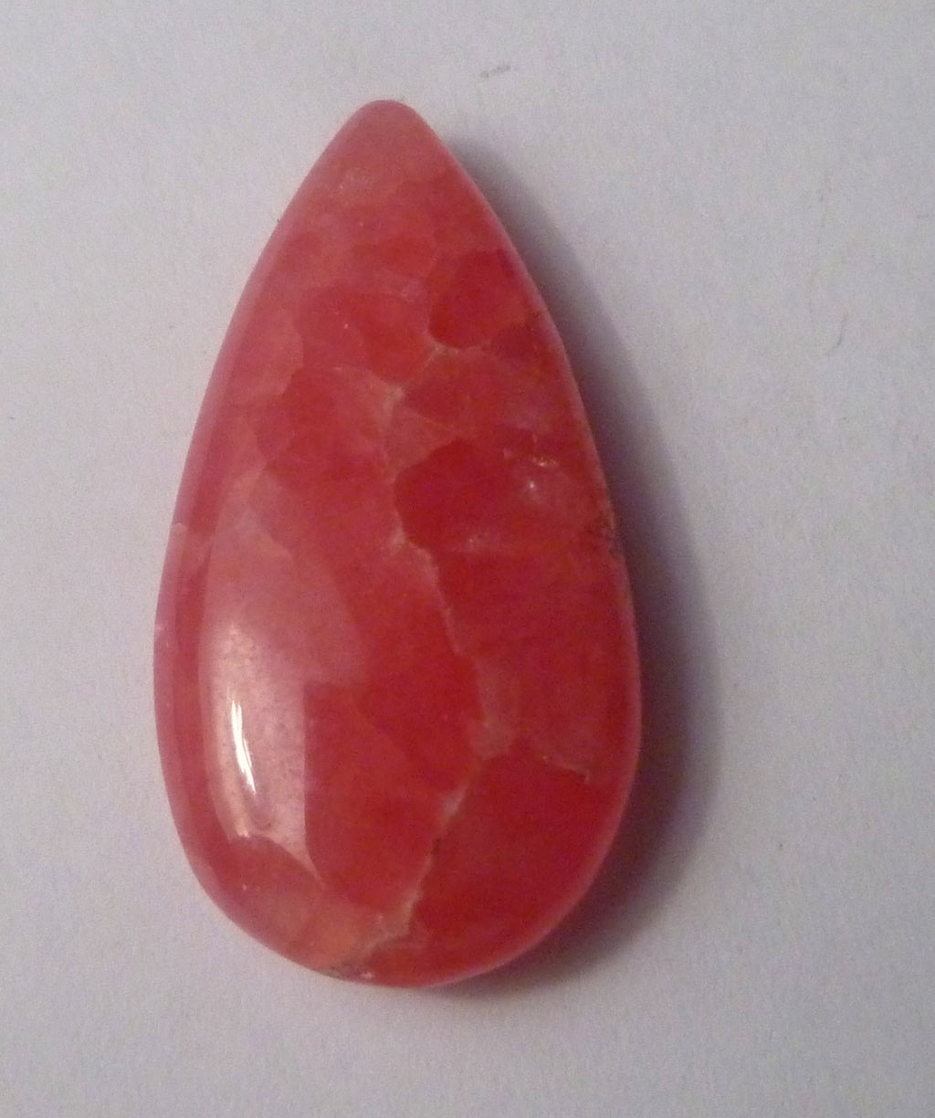 Natural Pink Rhodochrosite Teardrop Loose Gemstone For Jewelry 21.9Cts