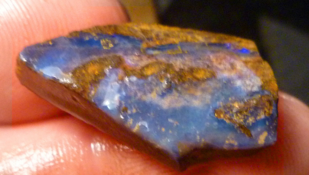 Lot of 2 Australian Queensland Boulder Opal Rough 45 carats