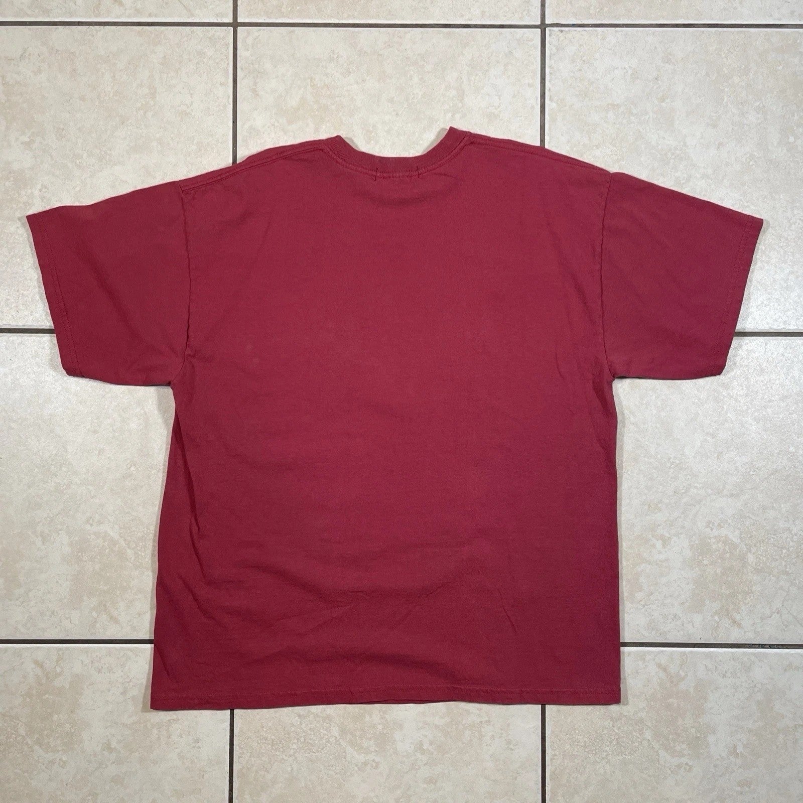 CELINE DION Y2K Official Merchandise Music Tour Portrait Maroon T-Shirt Size L