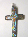 FireLyte© NEW! 925 Sterling Silver Cross Pendant