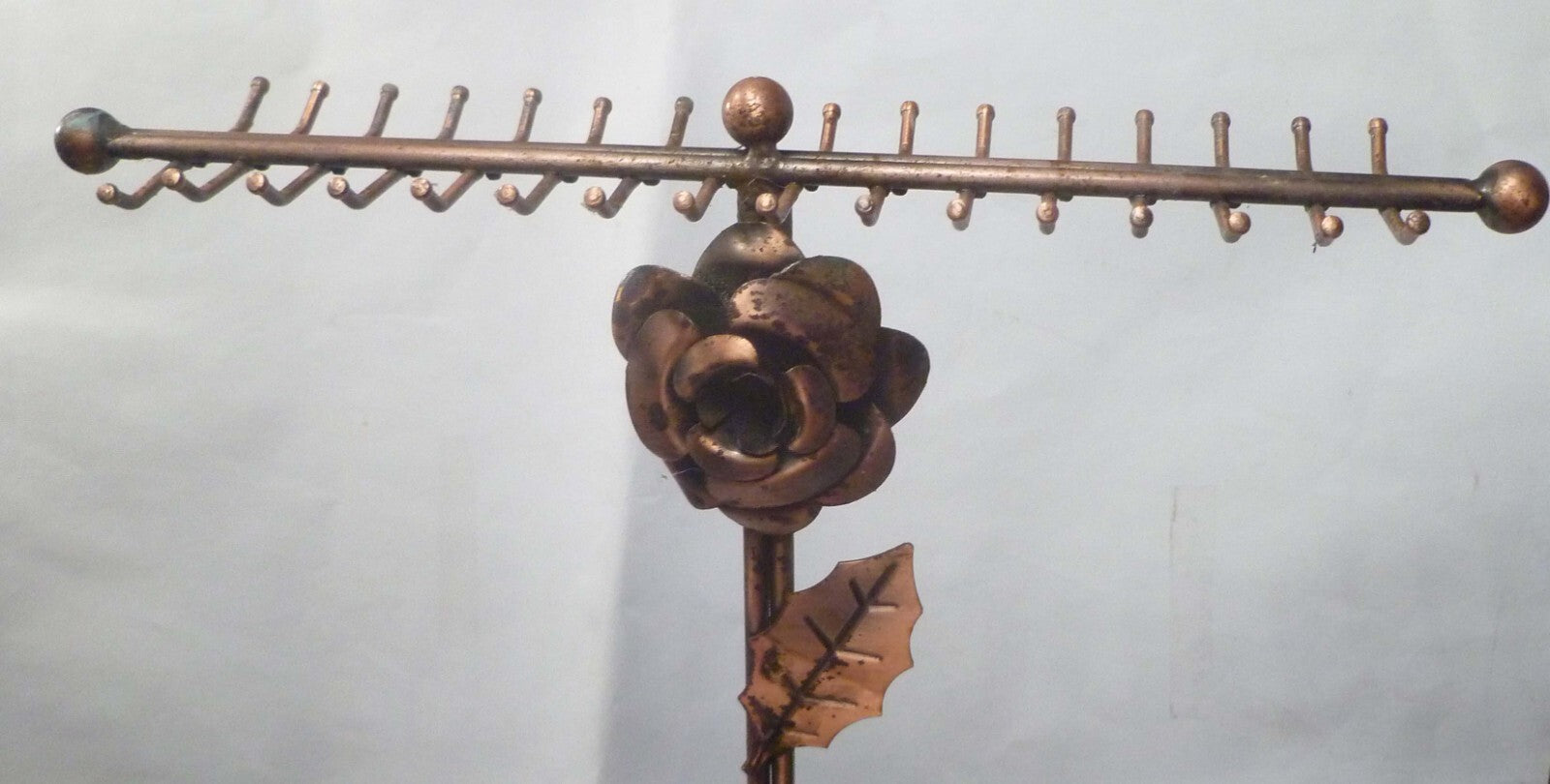 Solid Copper Necklace Jewelry Display Stand, 10 W x 13" H Rose 32 pegs OFFER