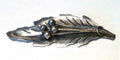 Solid Sterling Silver .925 LEAF PIN Mexico