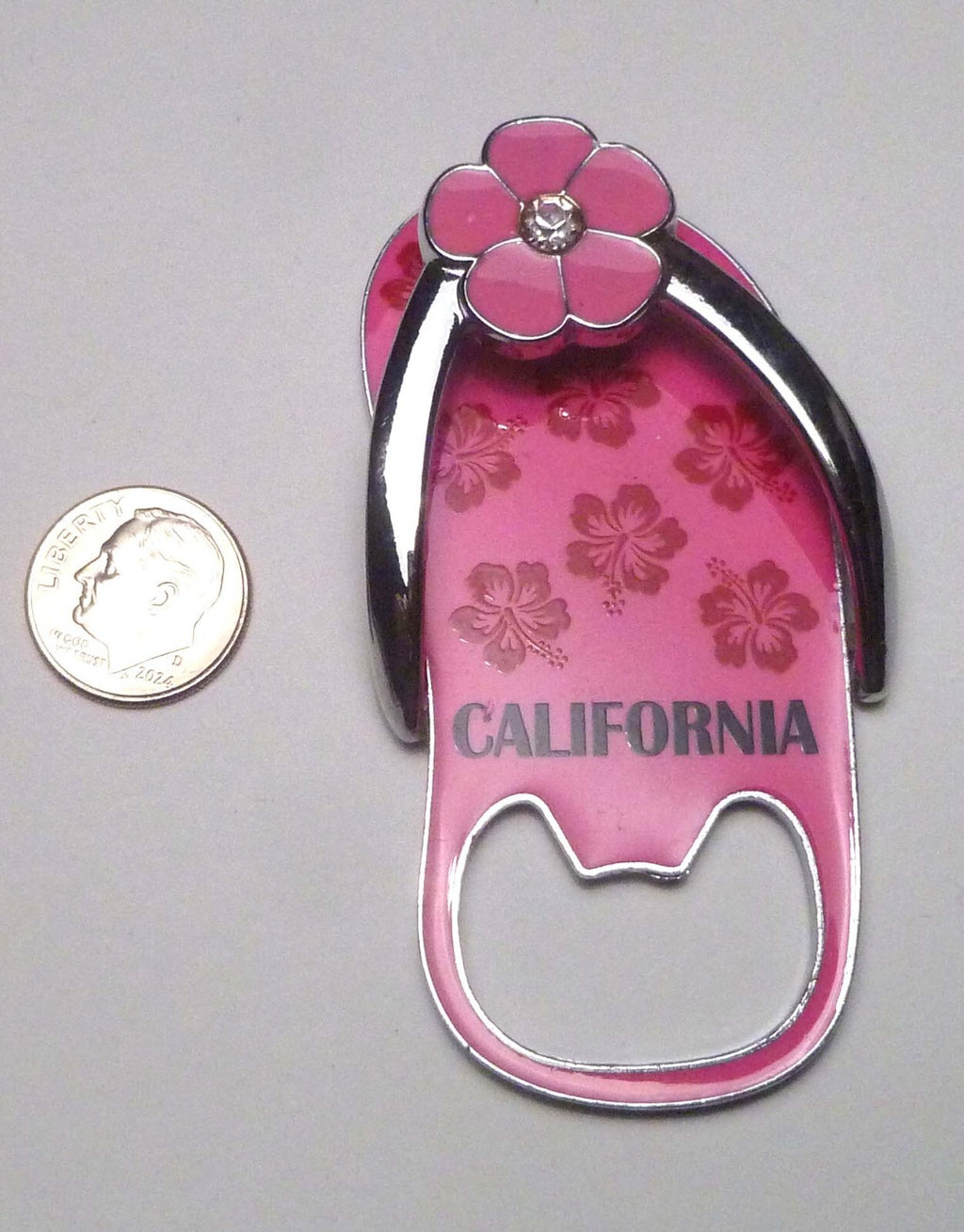 Pink Flip Flop Magnet Bottle Opener Refrigerator California