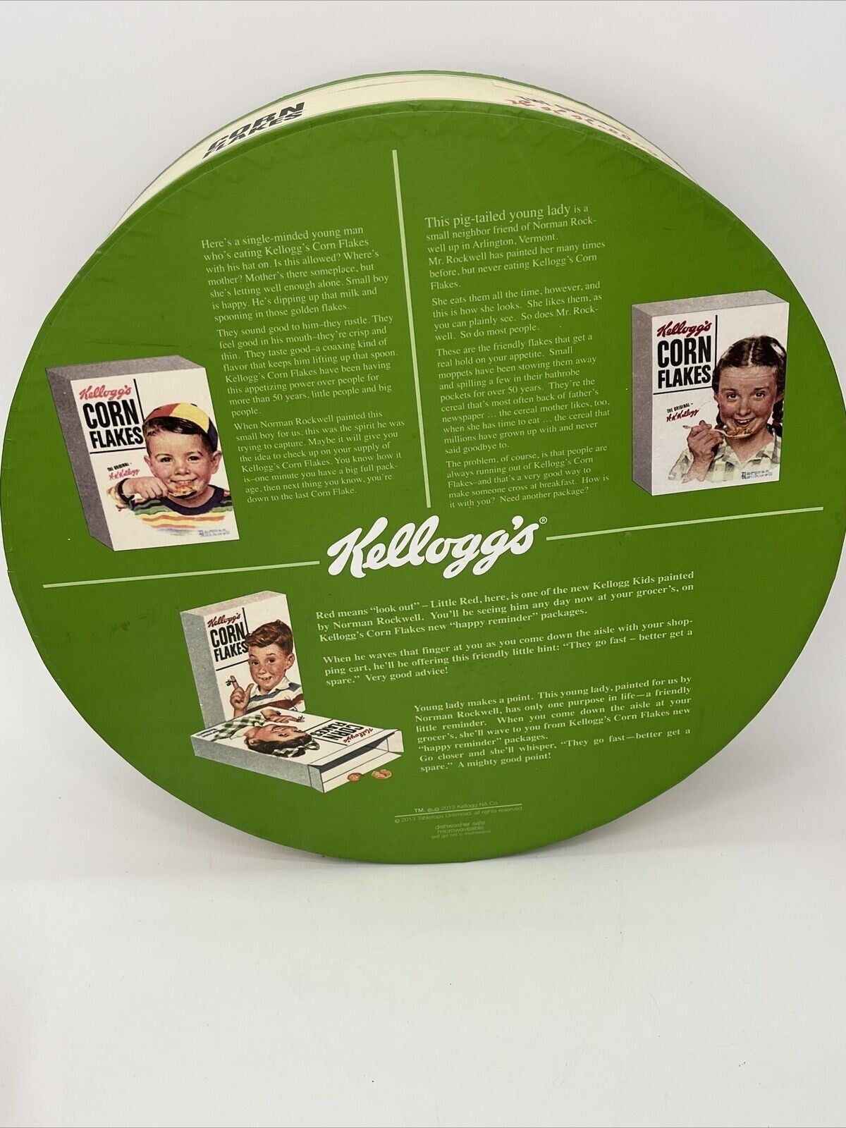 Kelloggs Corn Flakes Norman Rockwell Mug Bowls & Plates Set 8 pcs TOTAL 2013 New