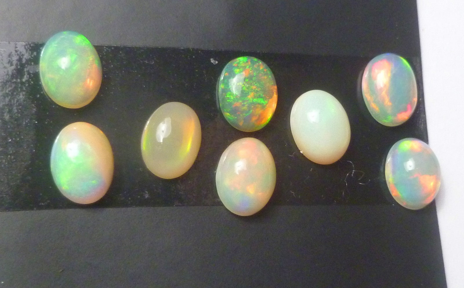 6x8 Lot of 8 Polished Ethiopian Opal Cabochons