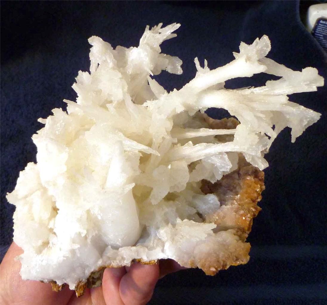 INSPIRING! 6.75" Snow White Aragonite CAVE Crystals Bloom 962 grams!