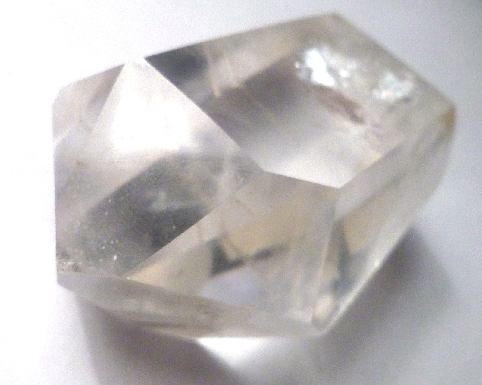 Clear Quartz Crystal Polished Double Point Brazil 183 grams Mystery Inclusions