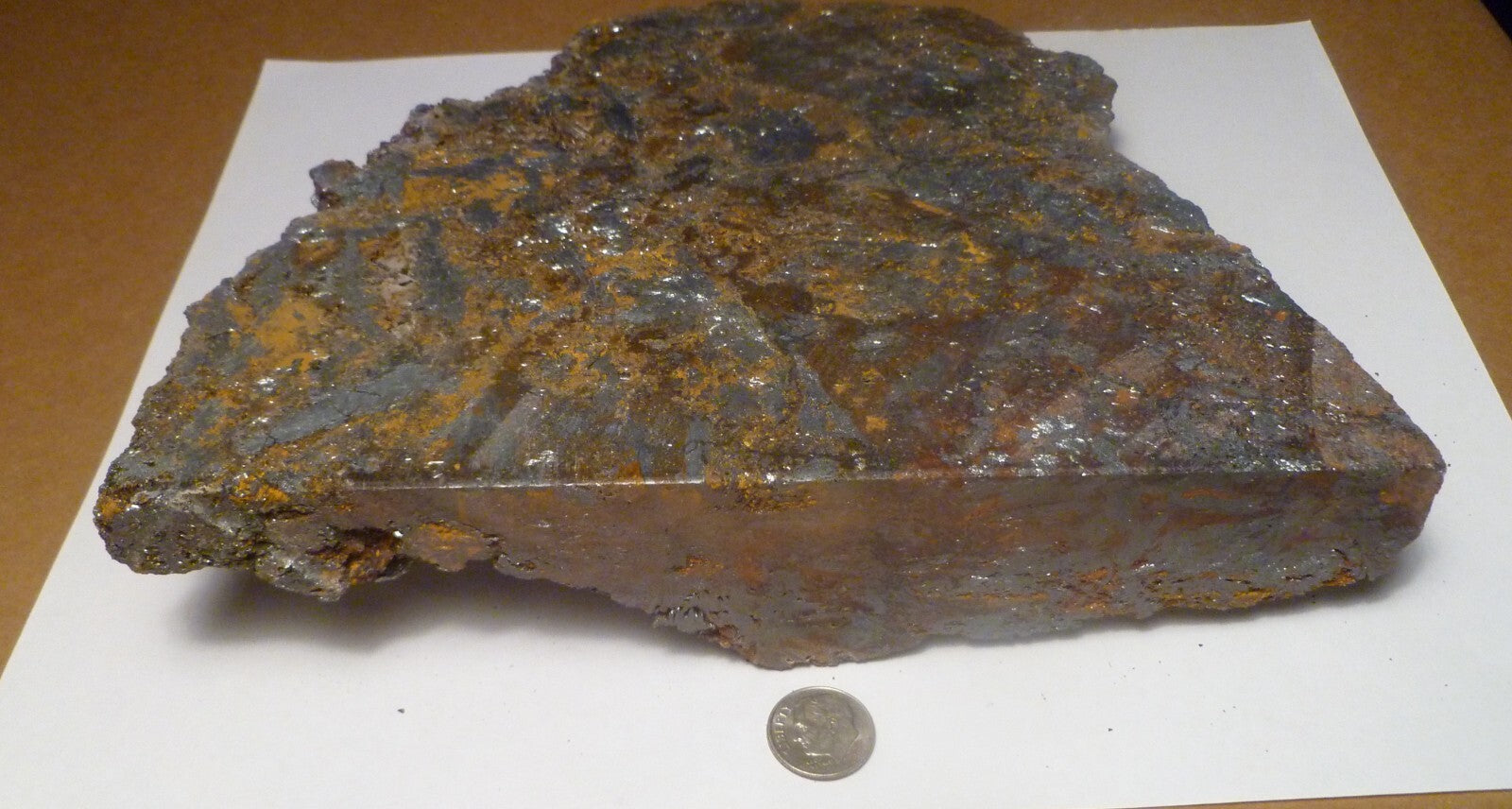 5lb 10oz BIG Hematite Crystal Polished Slab  8.25" Arizona Free Standing