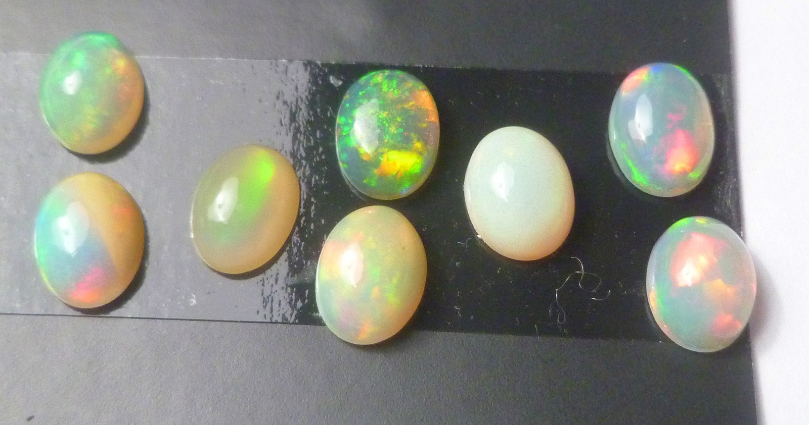 6x8 Lot of 8 Polished Ethiopian Opal Cabochons