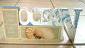 Wall Sign Wood Wall Hanging Ocean Nautilus Shell