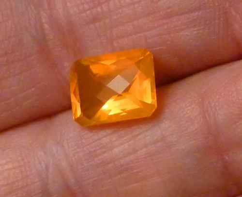 10x8mm Firey Sunset Fanta Opal Gemstone Cushion Cut Ethiopian Ethiopia 2.31 cts
