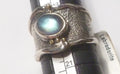 LABRADORITE RING Sterling Silver .925 & Rhodium No Tarnish! Size 9