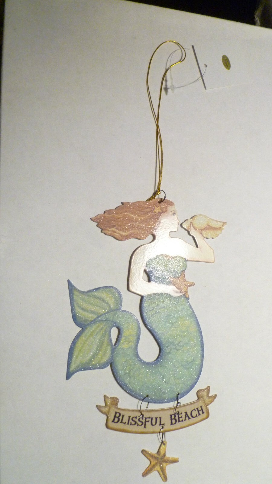 Metal MERMAID plaque sign Dangling Starfish 6 Variations