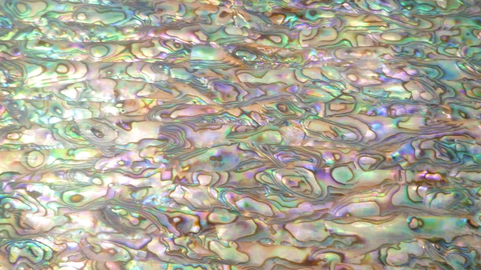Big 5.5" x 9.5" Awesome Pink Green Paua INLAY OVERLAY Luthier Scrapbooking DIY