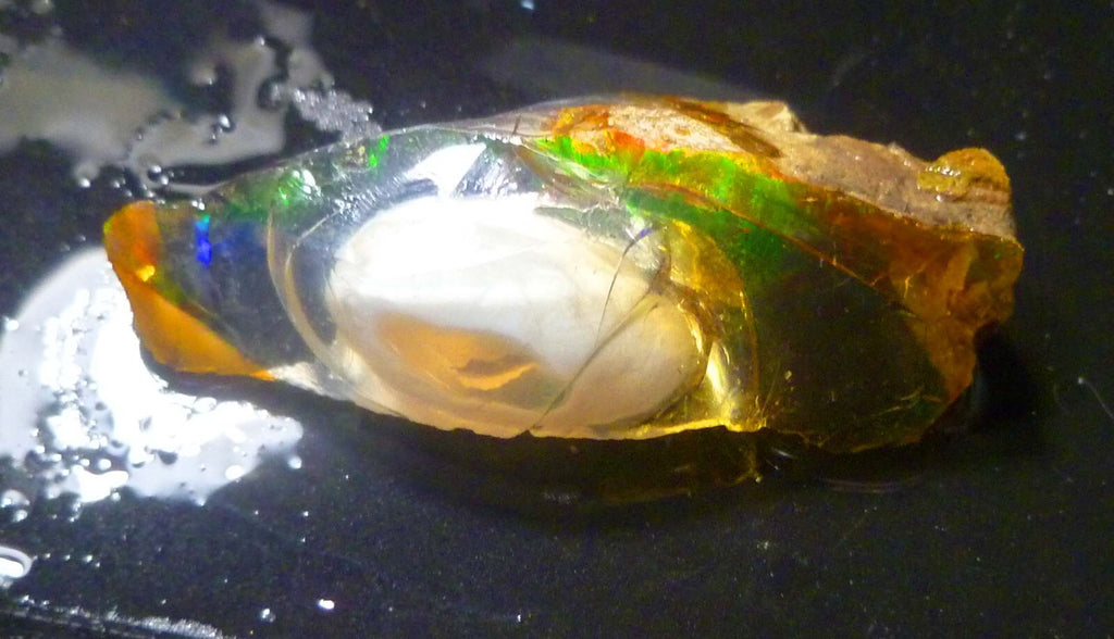 SCARY! Ghost OPAL Ethiopia Precious Opal Crystal with a Ghost 52.4cts 47mm