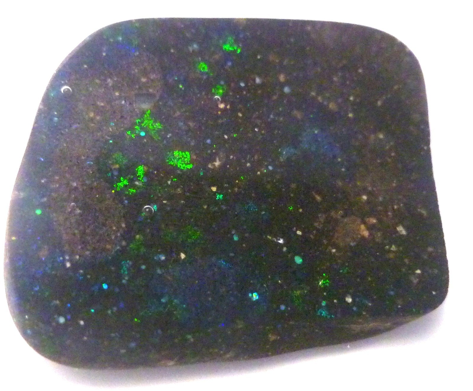 Black Louisiana Precious Opal Rub 16.6 carats Rare Opal Old Stock