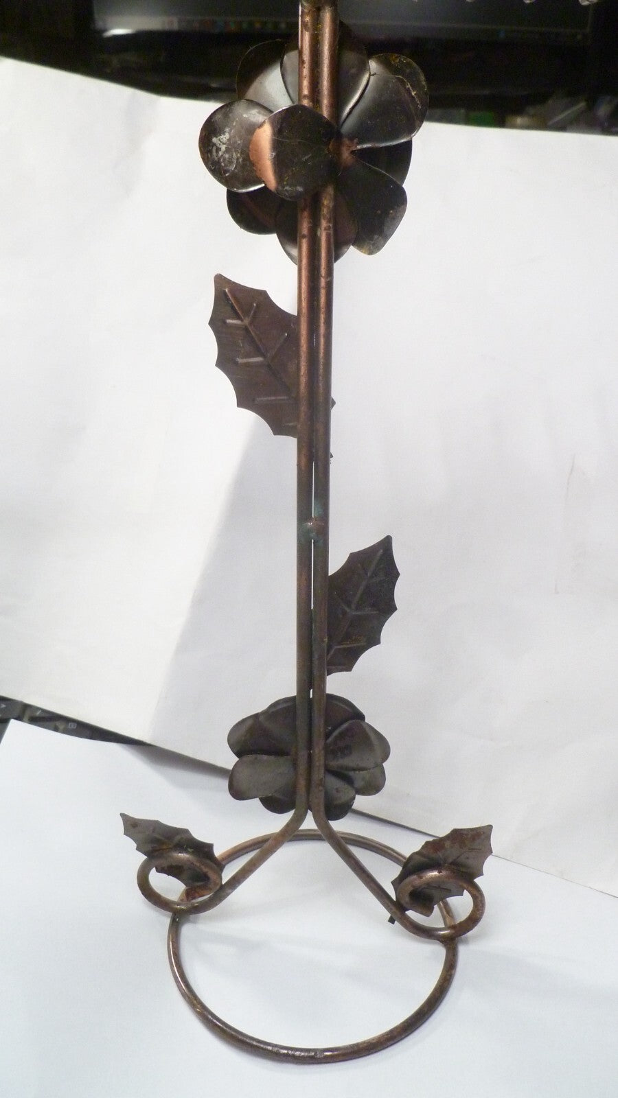 Solid Copper Necklace Jewelry Display Stand, 10 W x 13" H Rose 32 pegs OFFER