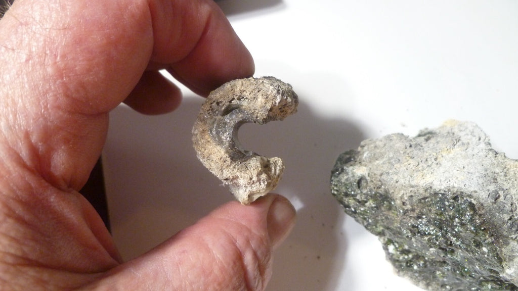 Lot of 2 Black Fulgurite PA Fossil Lighting Fused Sand Glass