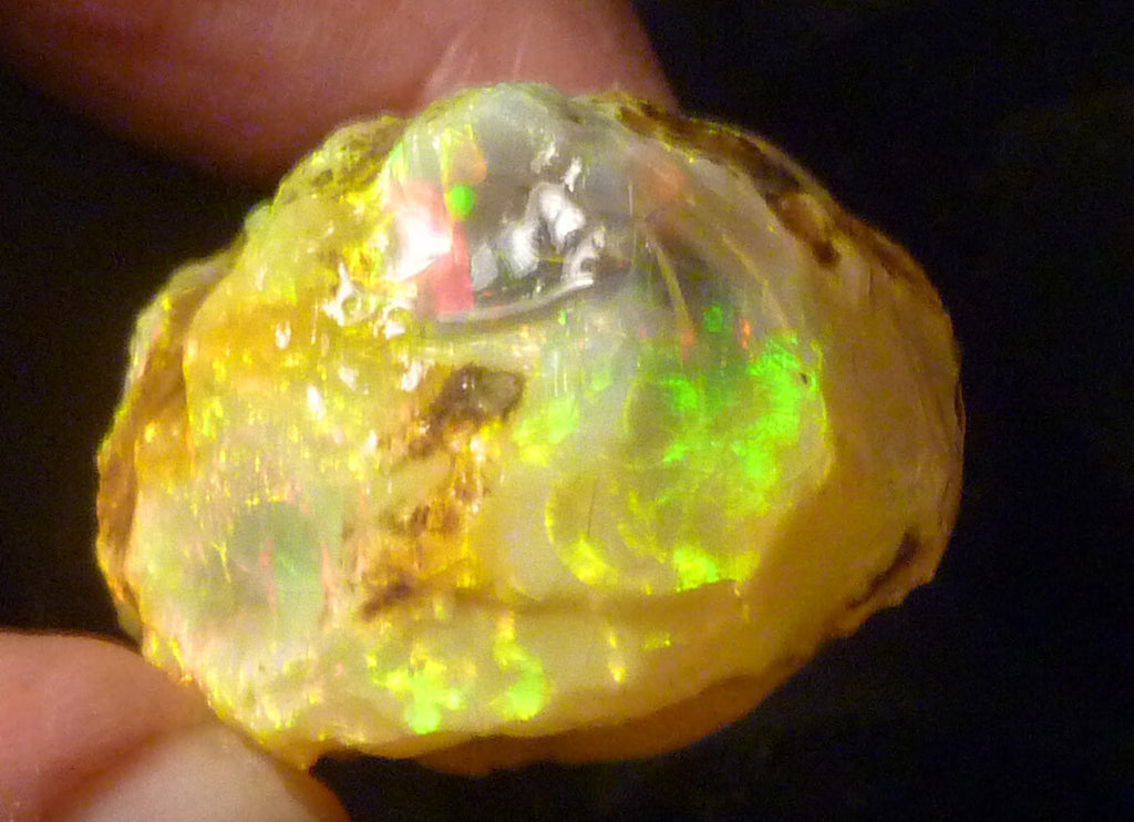 Rare Ghost OPAL Ethiopia Precious Opal Crystal with a Ghost 180.3cts
