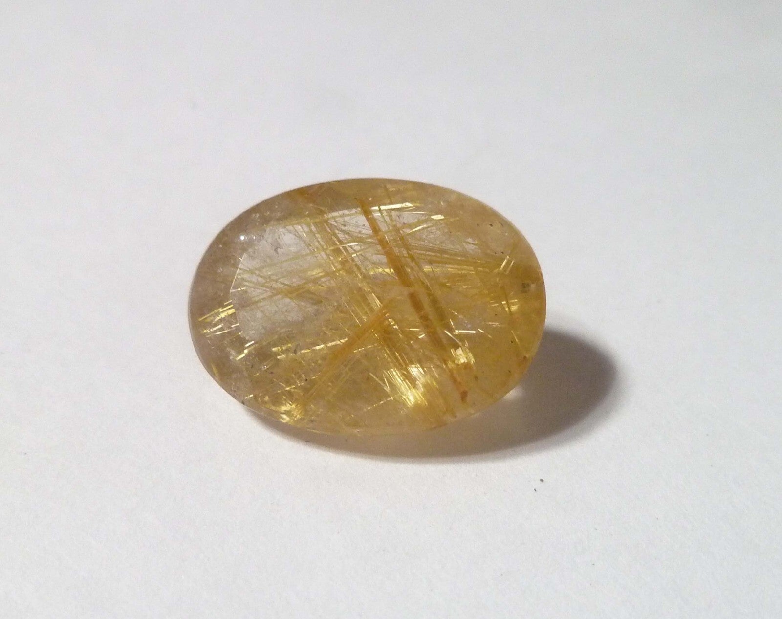 20x15mm Natural GOLDEN Needles Rutile Quartz Gemstone, Brazil 17.90cts