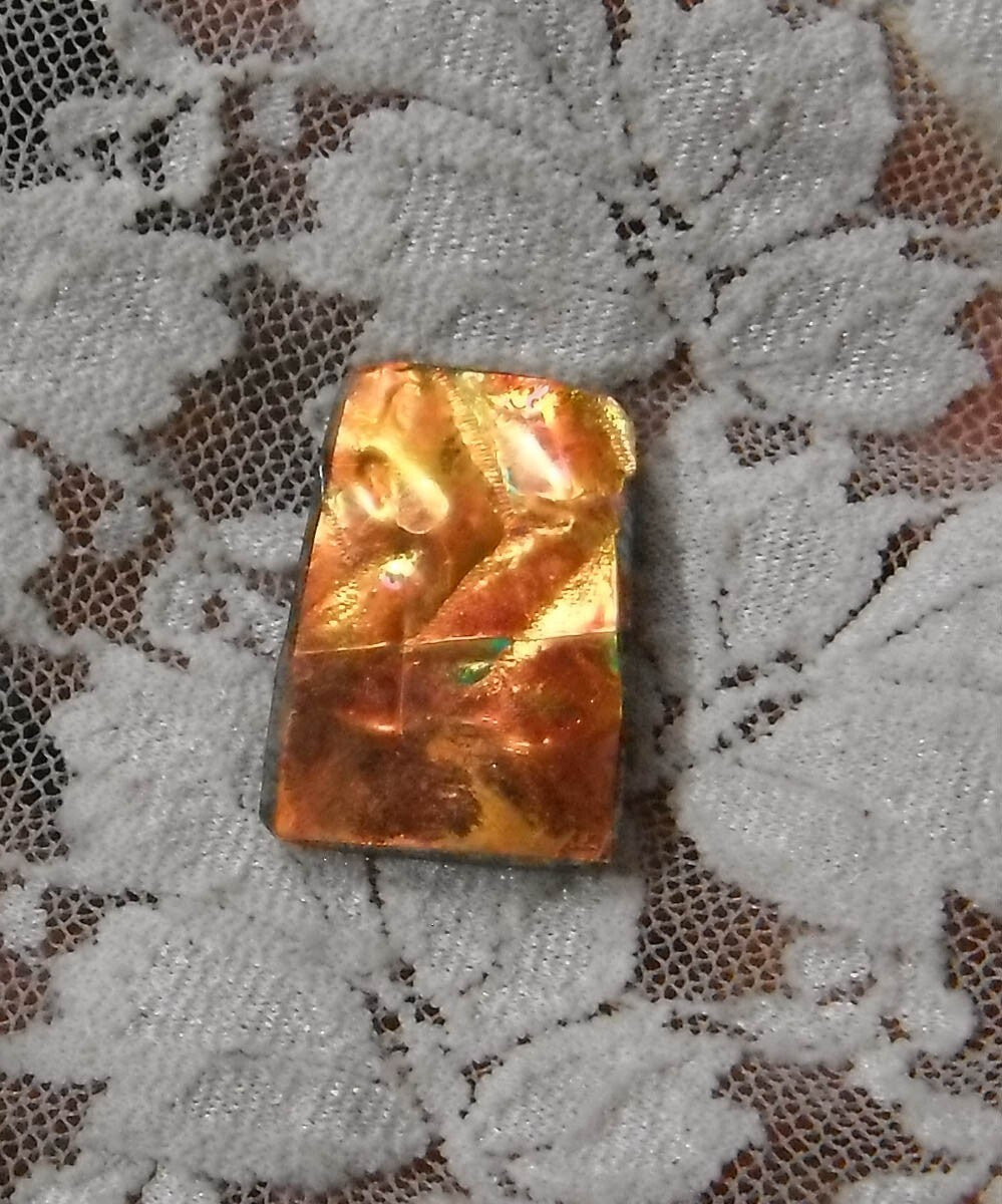 17cts AMMOLITE Color Change GEM! Gemstone Amazing! 25x17mm
