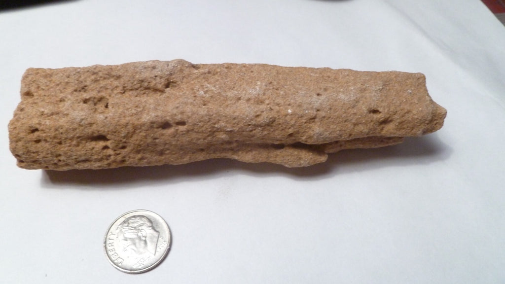 4.75" Fulgurite lightning fused sand Sahara Fossil Lightning