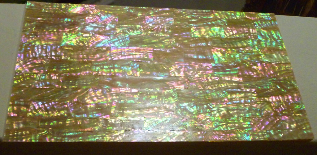 5.5"x9.5" RAINBOW! Mother of Pearl Shell INLAY Thin Sheet Veneer Punch out!