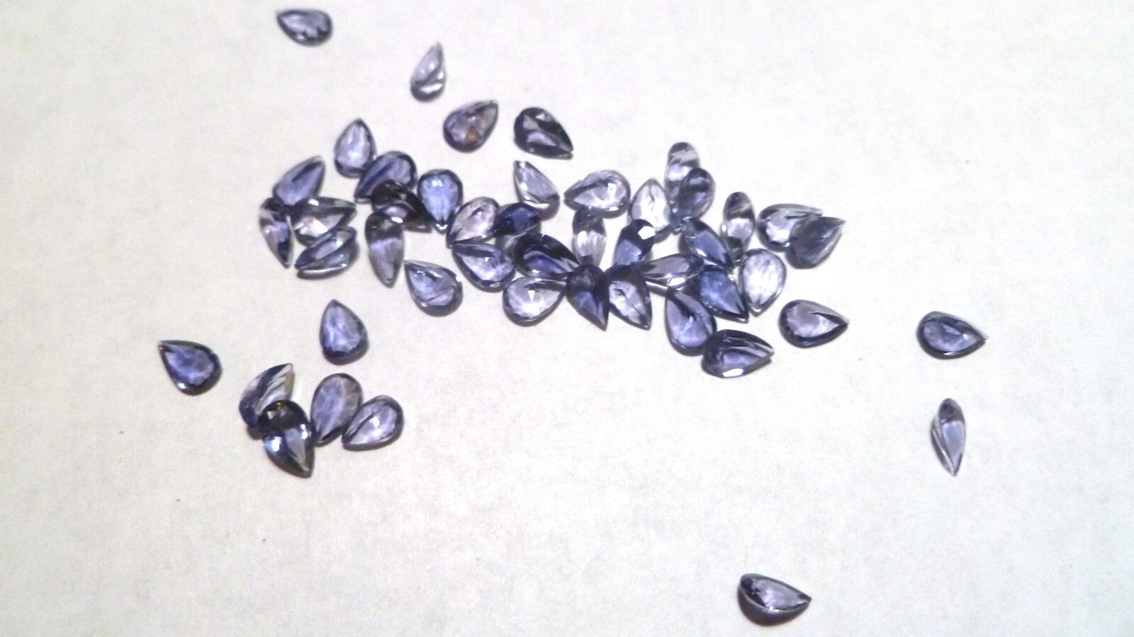 13.5 carats Natural Iolite Pear Cut Faceted AAA Loose Gemstone Jewelry 50 PCS