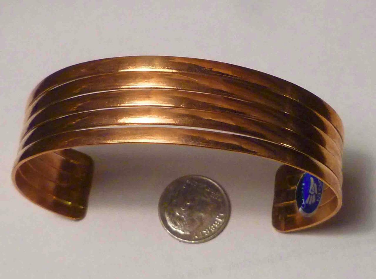 3/4" Wide Copper CUFF BRACELET Arthritis Relief
