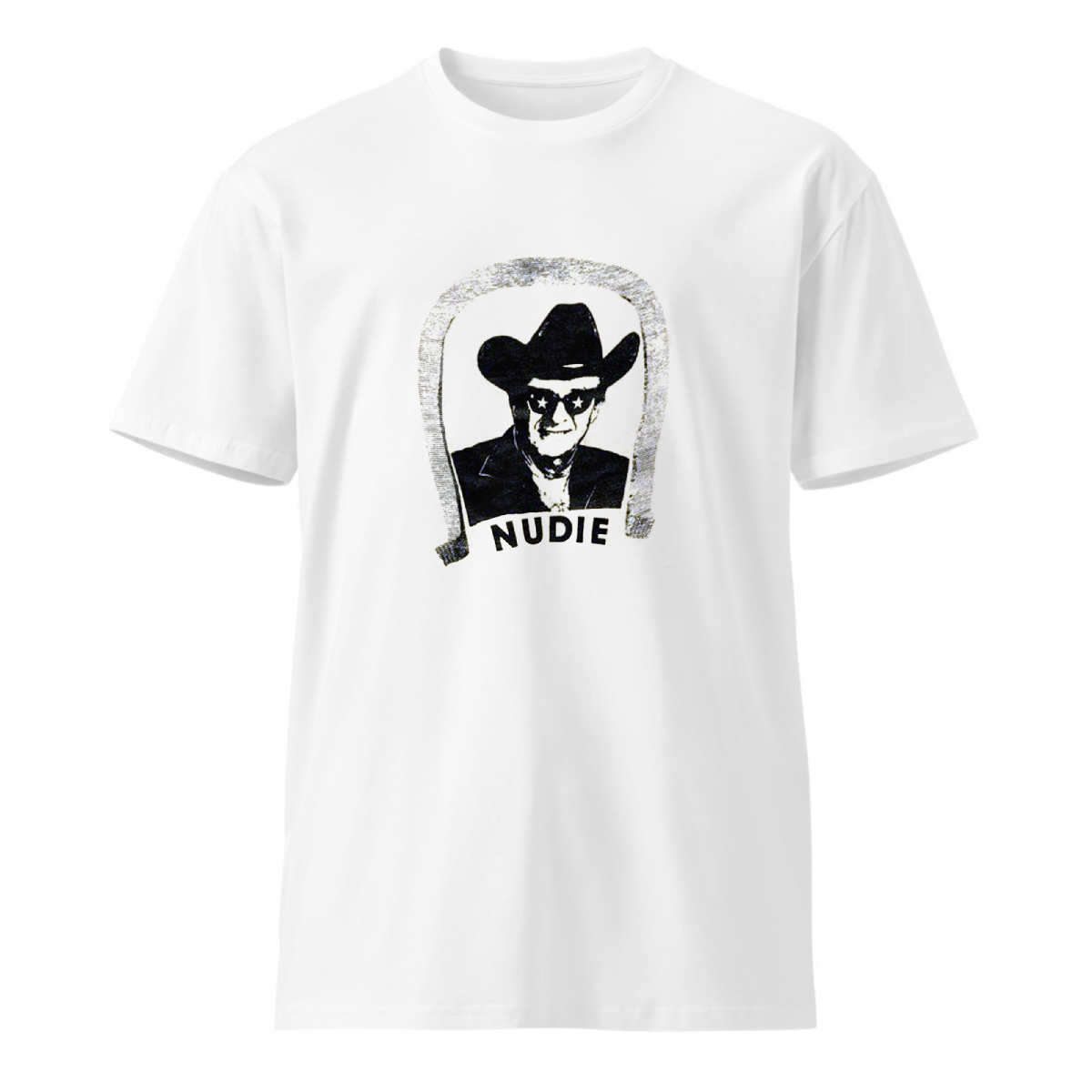 Vintage Nudie Elvis Designer Rhinestone Cowboy T Shirt Americana xLarge