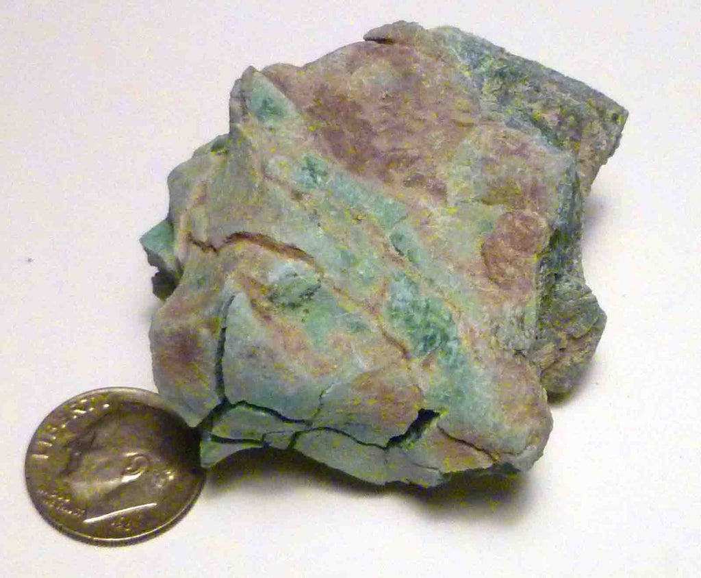 CHROMIUM! Extremely RARE Mint GREEN Petrified Wood Log ARIZONA 74.1