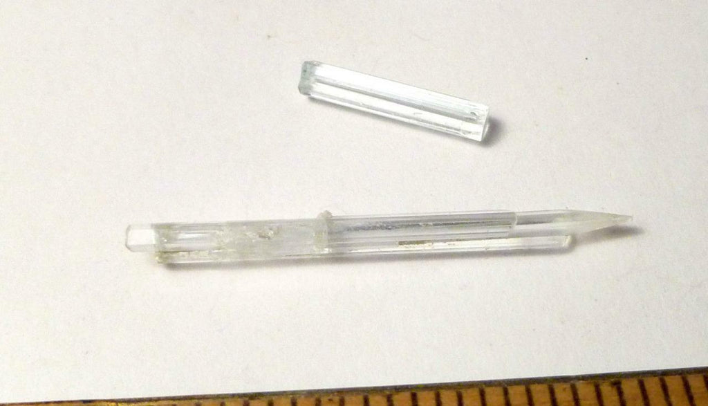 4.1 carats Natural Aquamarine Crystals March Birthstone 40mm