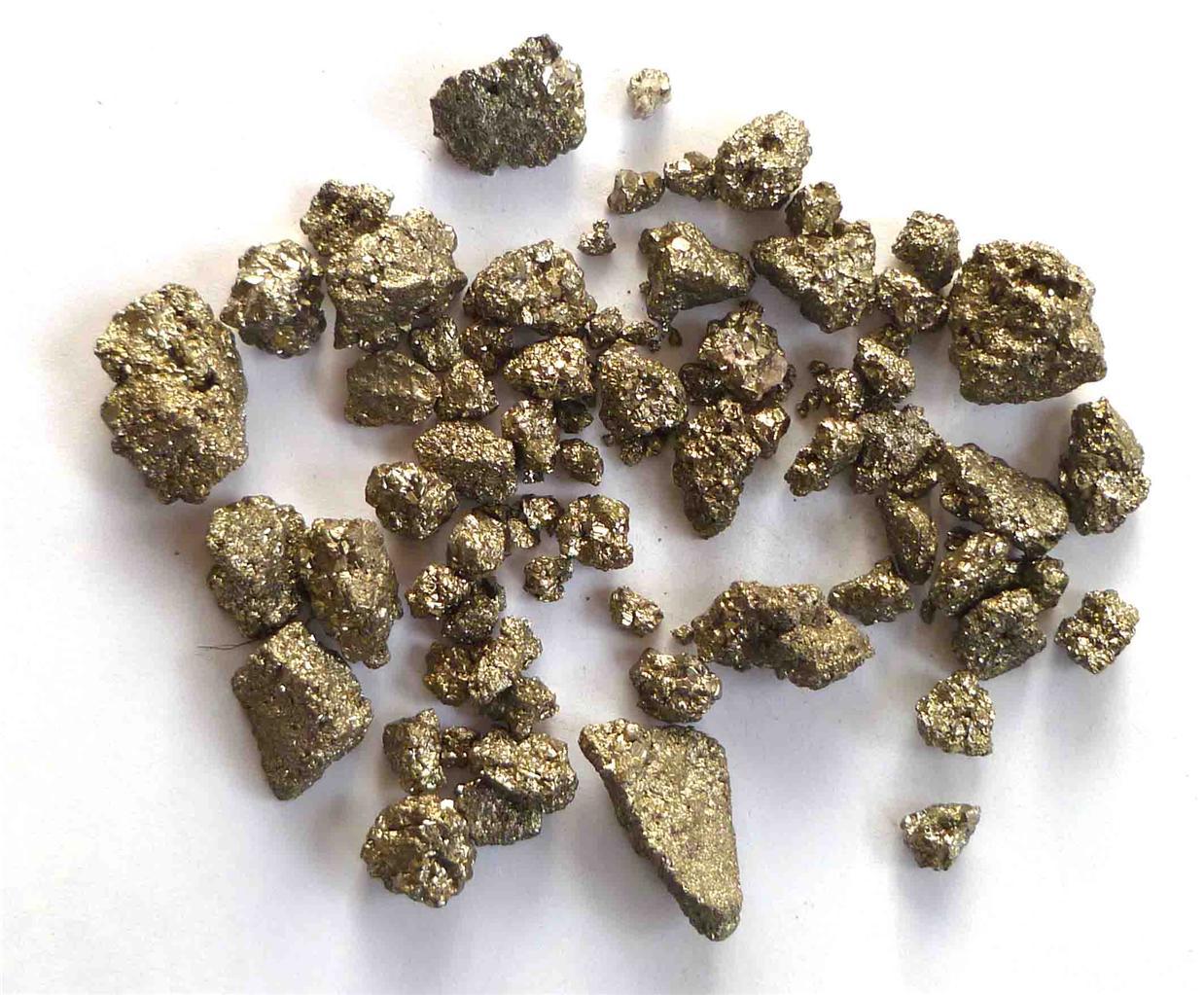 Loose Pyrite Crystals Railroad, Christmas, Miniature DECORATIONS Mining Scenes