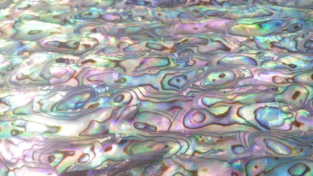 Big 5.5" x 9.5" Awesome Pink Green Paua INLAY OVERLAY Luthier Scrapbooking DIY