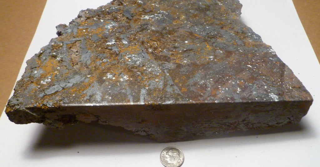 5lb 10oz BIG Hematite Crystal Polished Slab  8.25" Arizona Free Standing