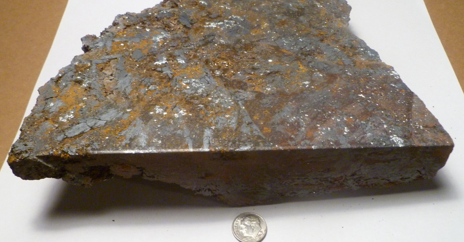 5lb 10oz BIG Hematite Crystal Polished Slab  8.25" Arizona Free Standing