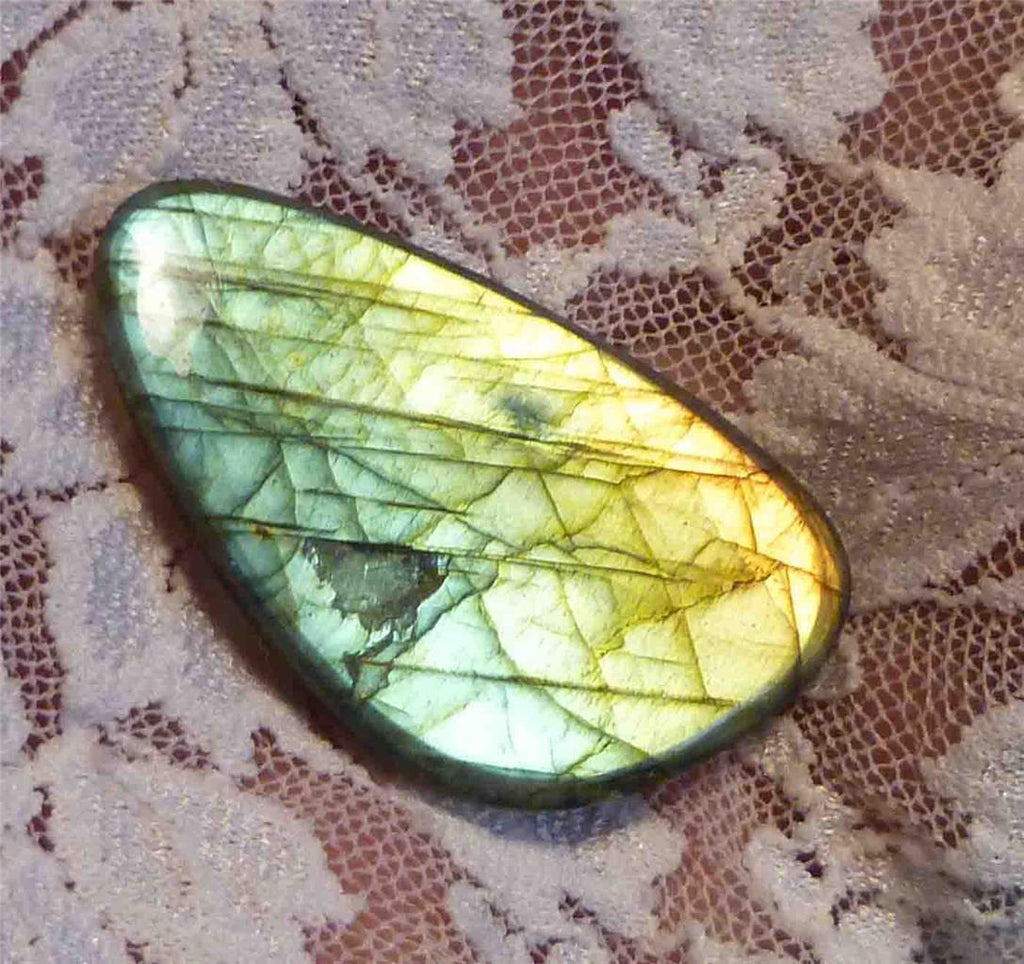 40x23.5 mm A+ BLUE Labradorite cabochon 51cts