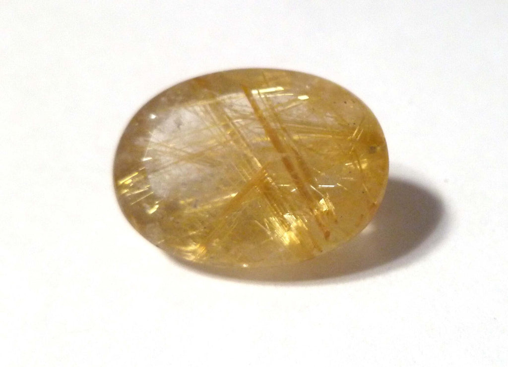 20x15mm Natural GOLDEN Needles Rutile Quartz Gemstone, Brazil 17.90cts