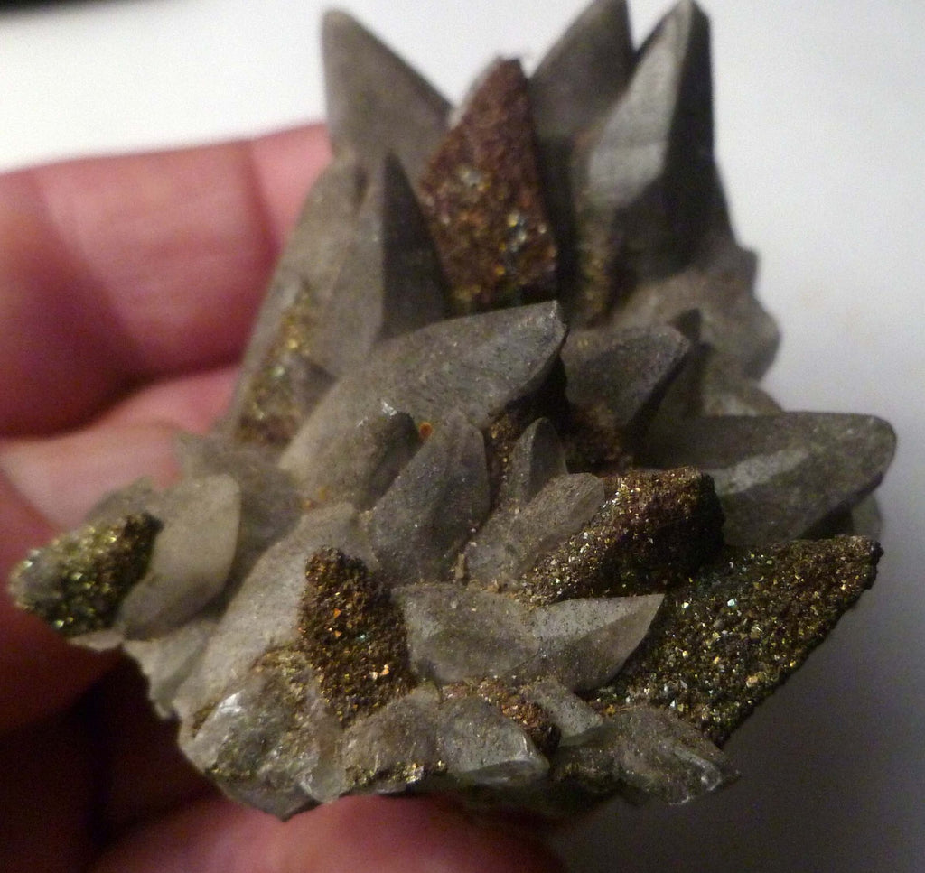 RARE 98.4g Natural Dog Tooth Calcite Crystals Druse Mineral Specimen