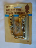 Belwith Brass Welded Steel Chain Door Lock Latch Security Bolt Vintage 1992