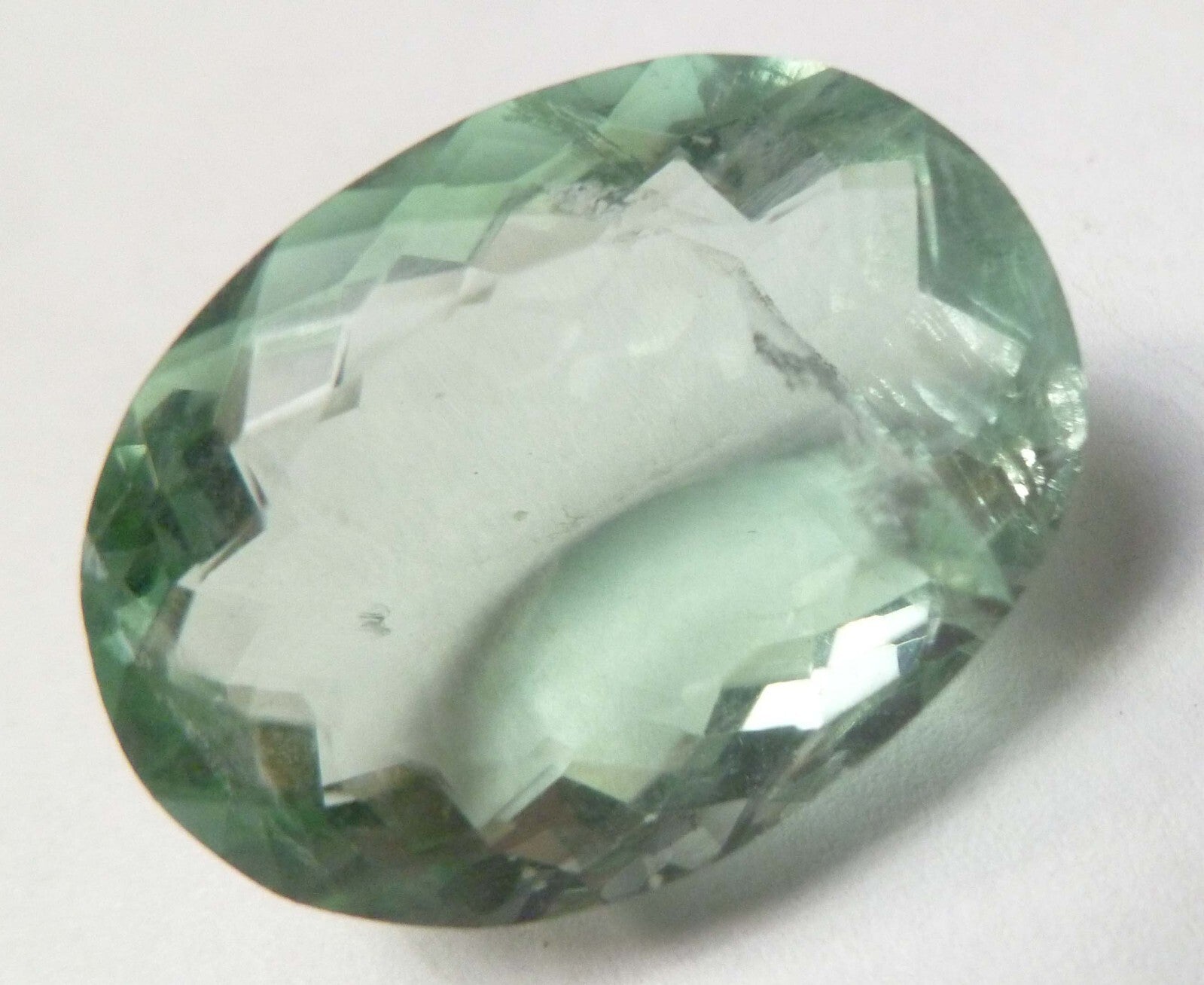 32.9cts Stunning Natural Green Amethyst(Prasiolite) Gemstone 23x17mm