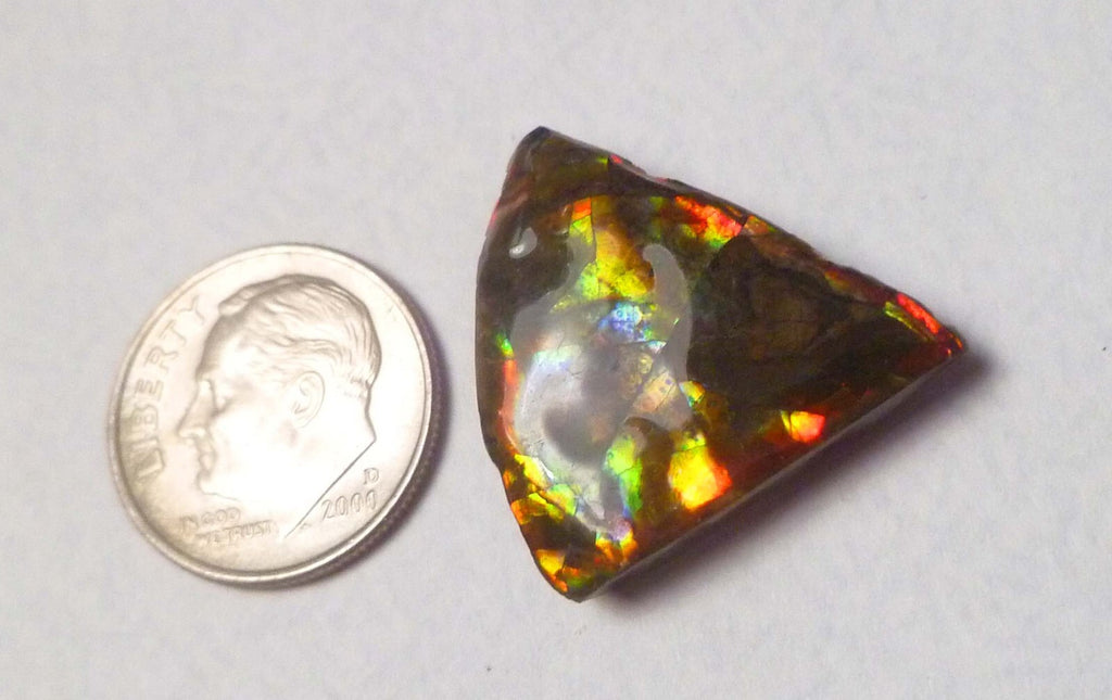 16ctsMulti Colors AMMOLITE GEM! Gemstone Amazing Colors! 23x23mm