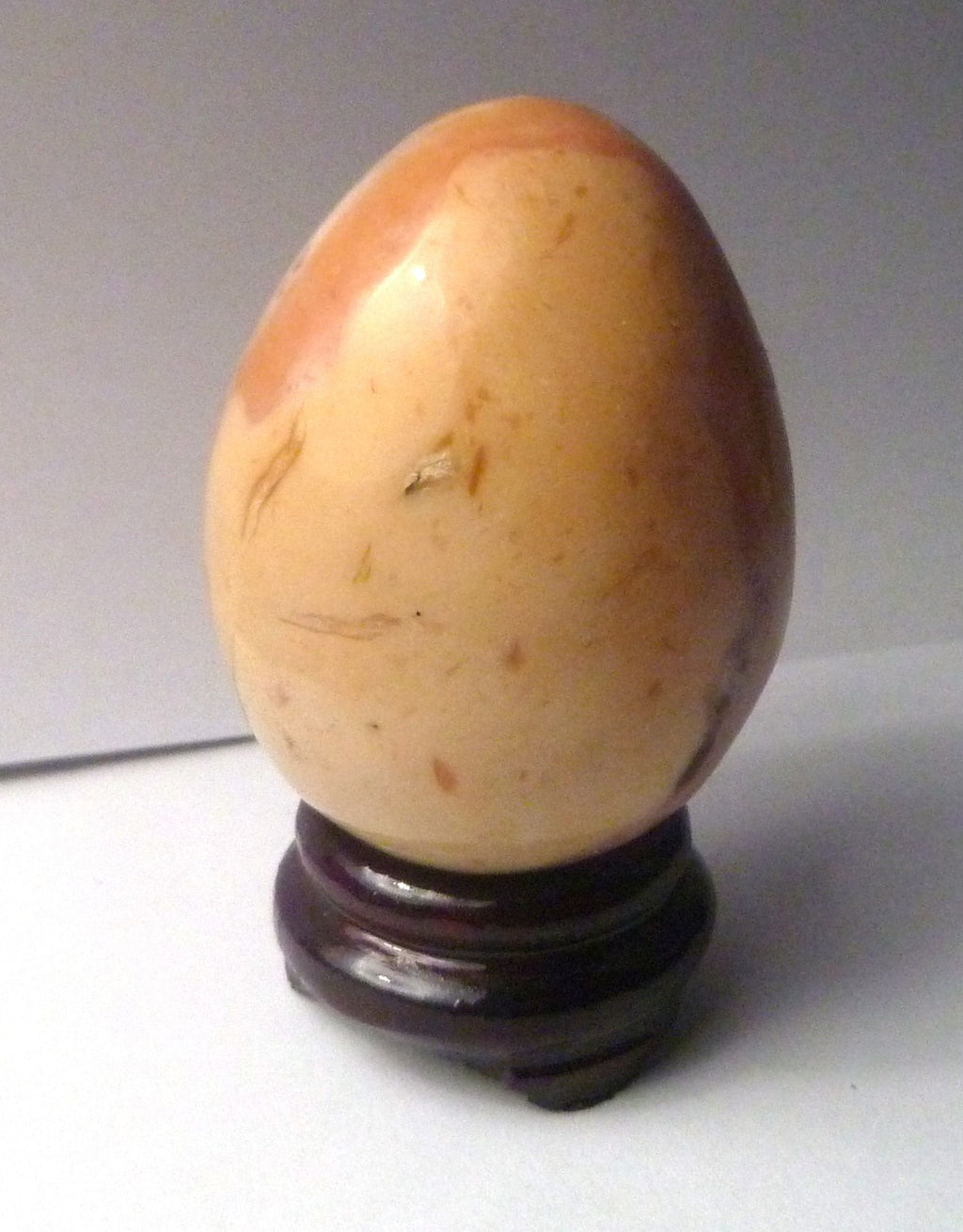Rare Pink Opal Egg from Peru With Stand - 53 Grams, 1.75"