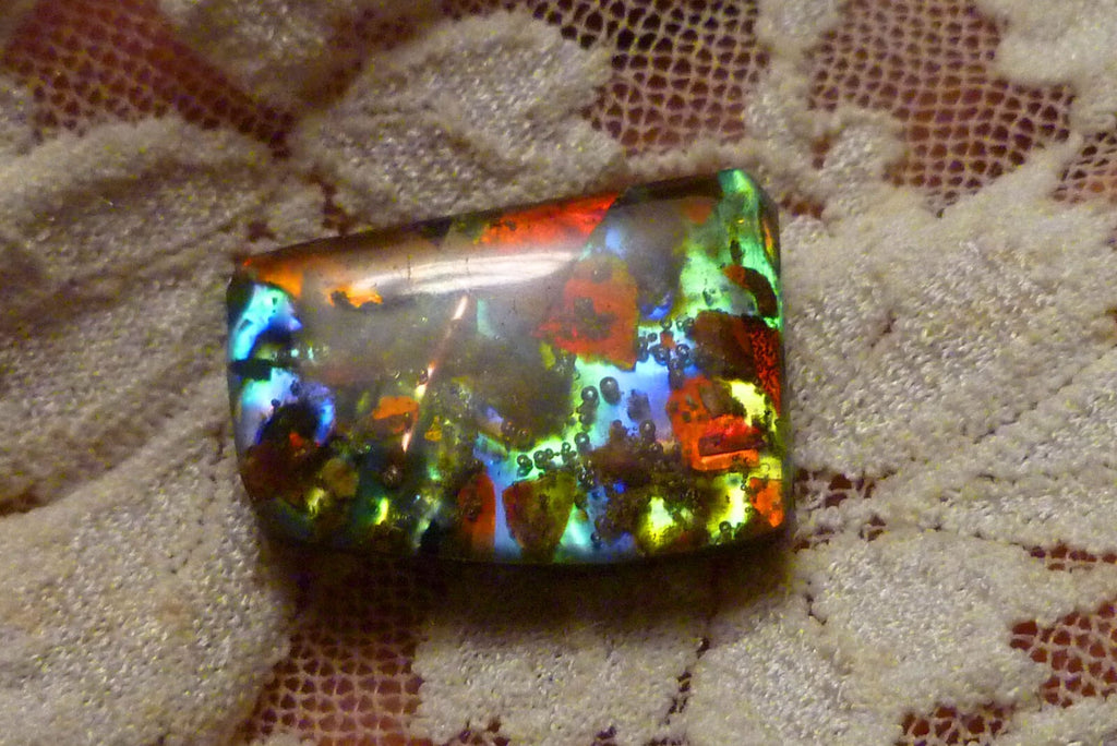 FireLyte© NEW! Iridescent Multi Color Gemstone 23x18mm